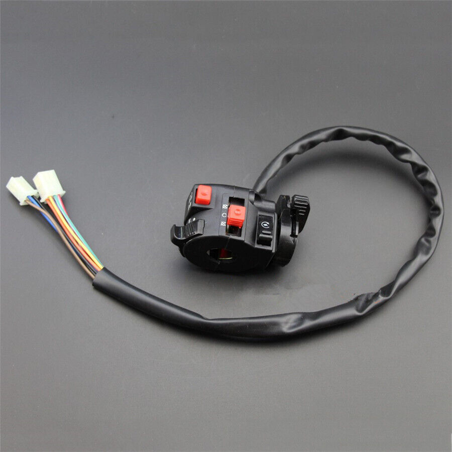 22mm 7/8"Motorcycle Handlebar Start Stop Headlight Hi/Low Throttle ON-Off Switch