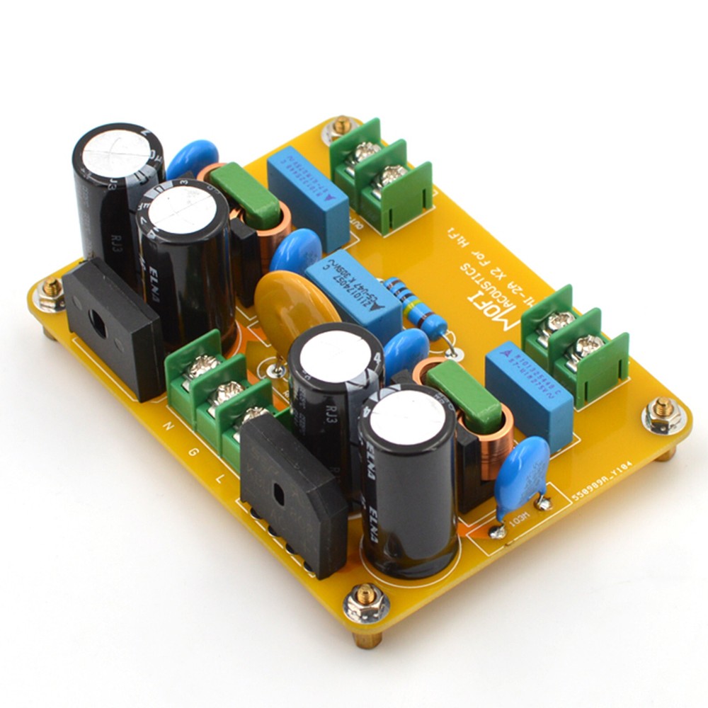 1pc HiFi AC Power Line Dual EMI Filter Module 440W Version Board