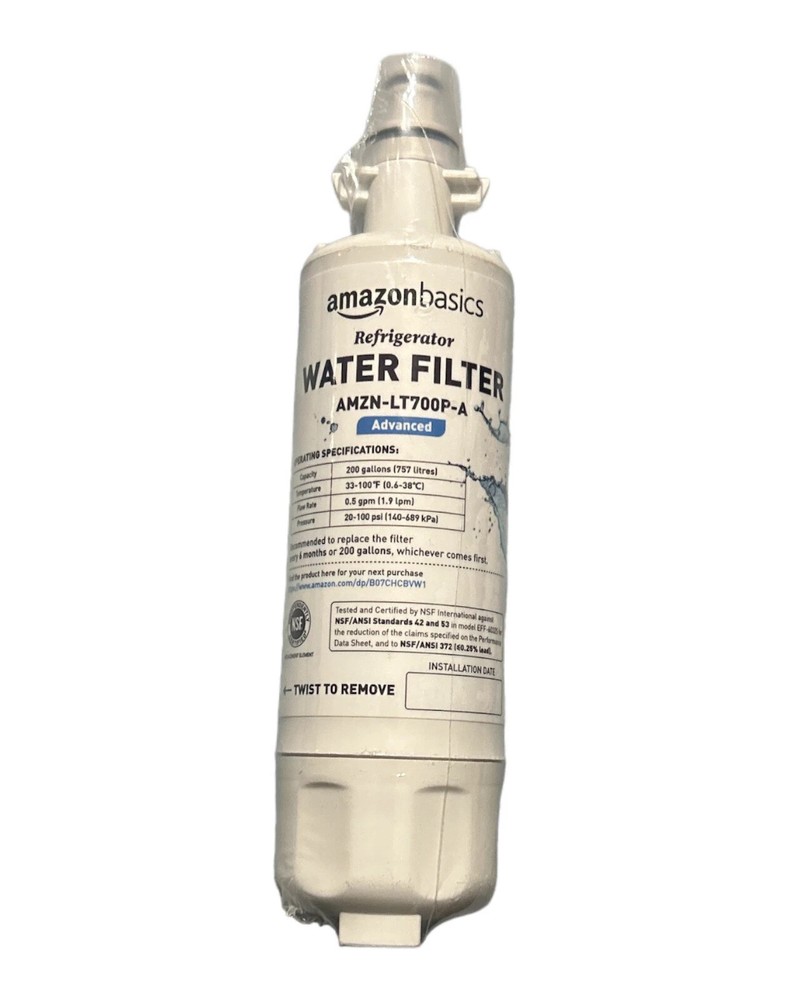 Amazon Basics Refrigerator Water Filter AMZN-LT700P-A Advanced New sealed ￼