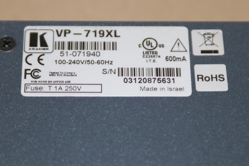 Kramer VP-719xl Presentation Switcher/Scaler