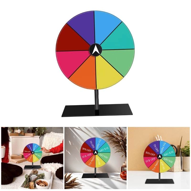 Practical Desktop Fortune Wheel Accessory for Shows and Gatherings Daily Use