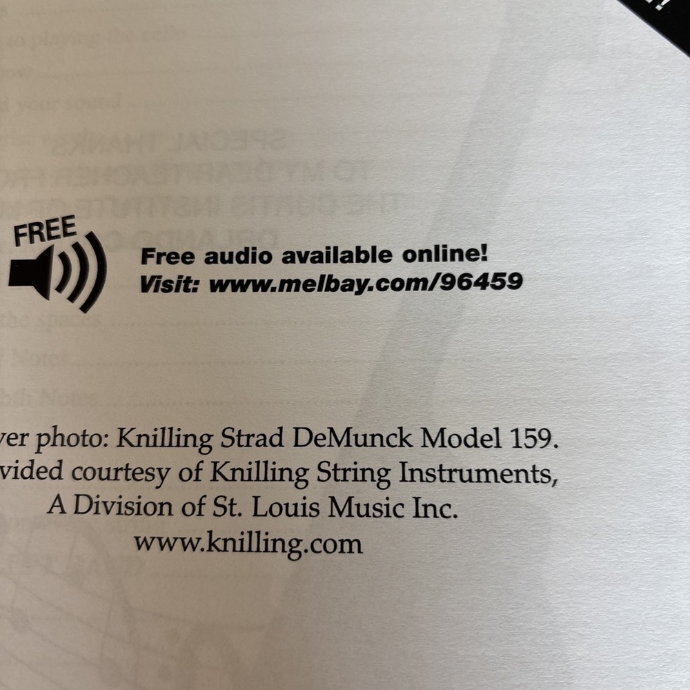 Mel Bay presents cello method by Christine Watts beginner level