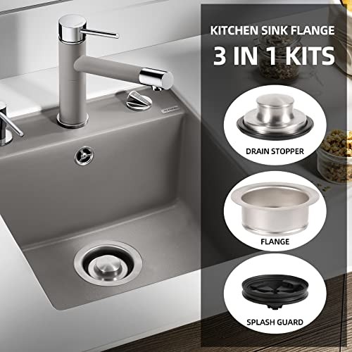 Garbage Disposal Flange Stopper Collar Sink Baffle Kit, Fit Universal Polished