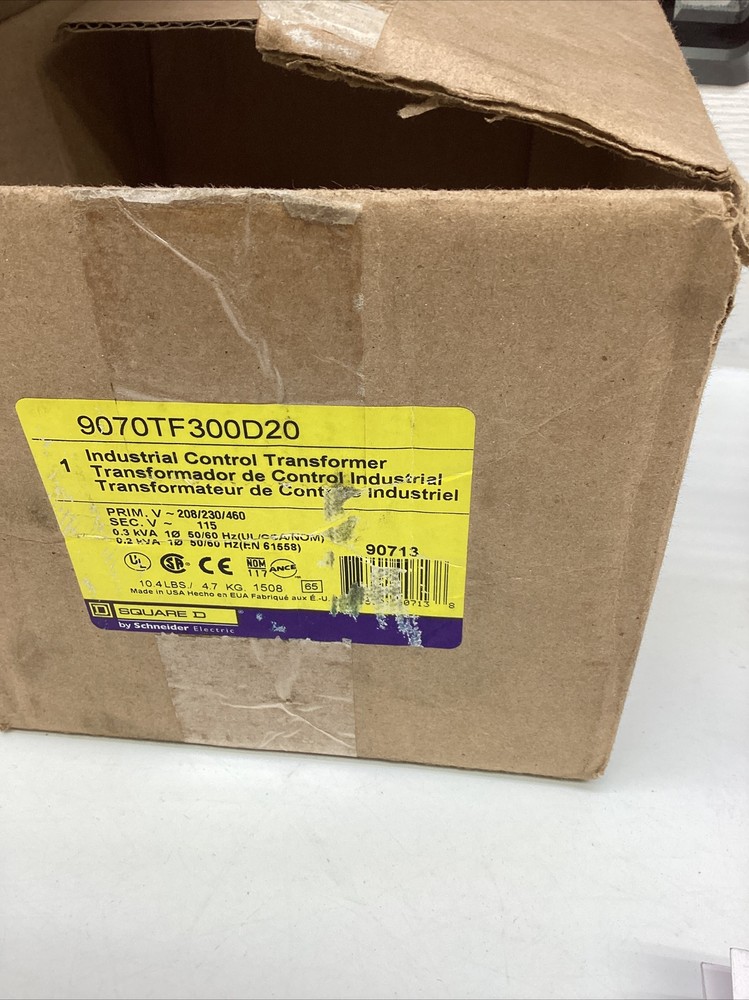 Square D Industrial Control Transformer 9070TF300D20 NIB