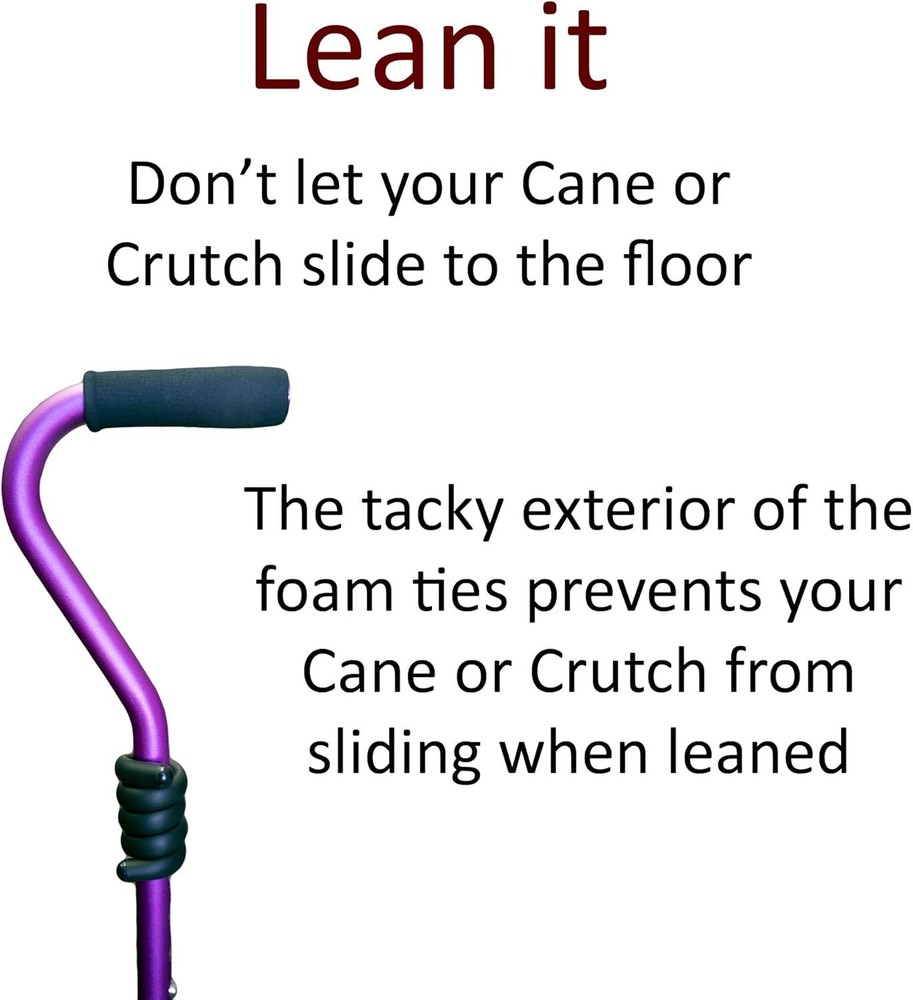 Essential Cane and Crutch Holder Set - Easy Access Mobility Tool - 3 Pack