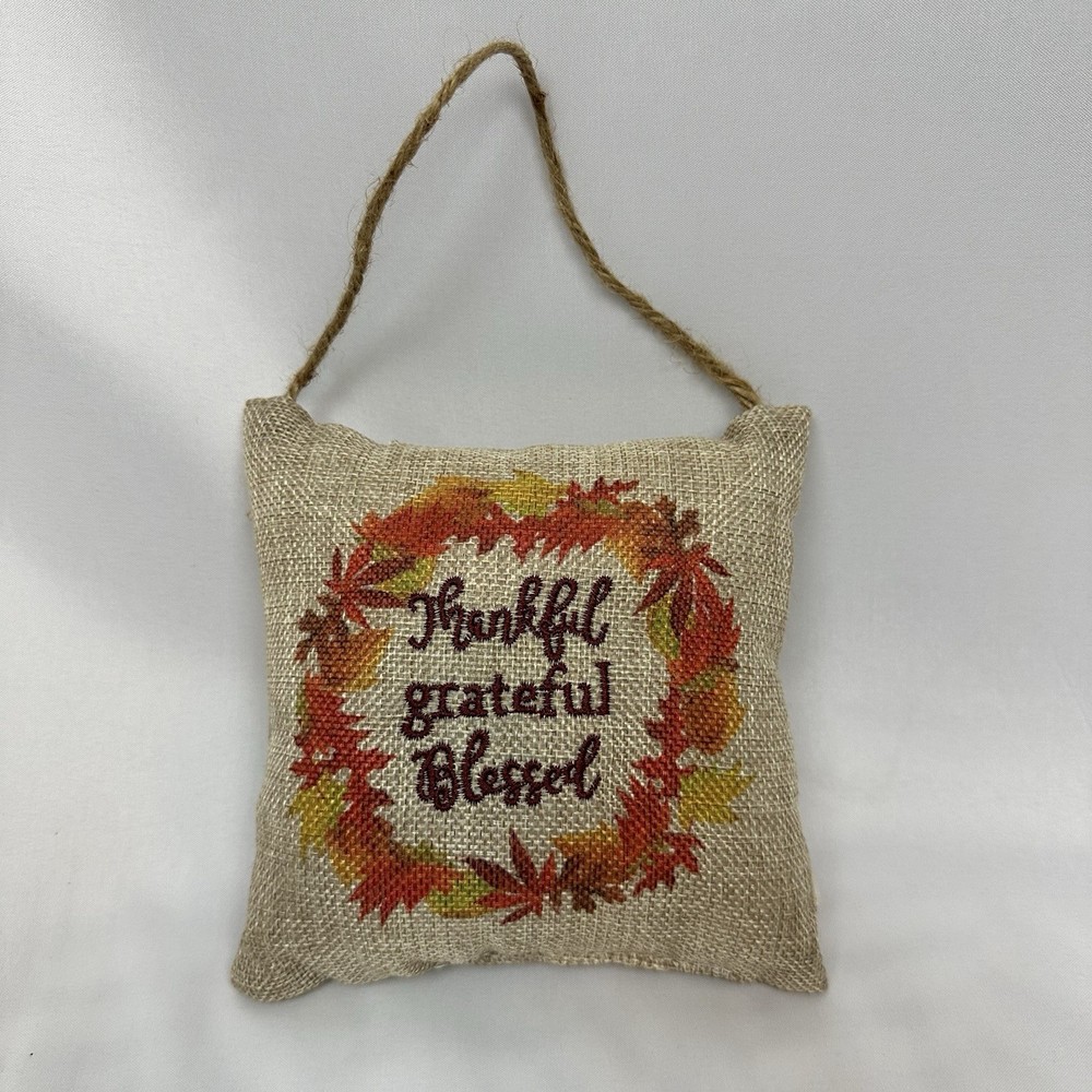 Fall  Door Hanger Decoration  Grateful Thankful Blessed
