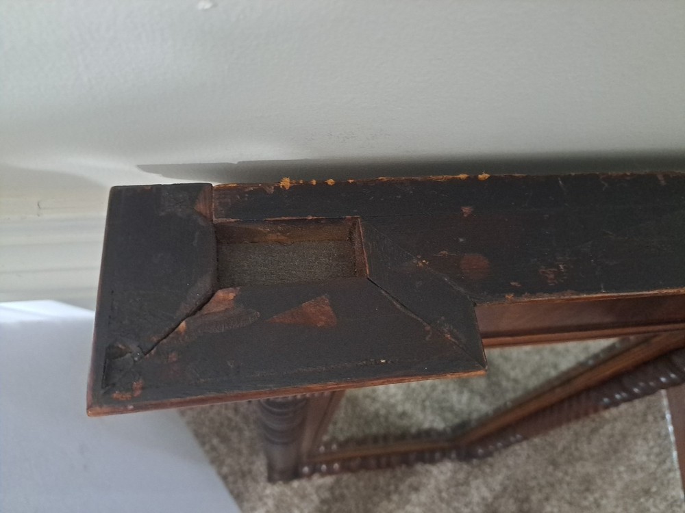 Antique American Empire Wall Console Mirror