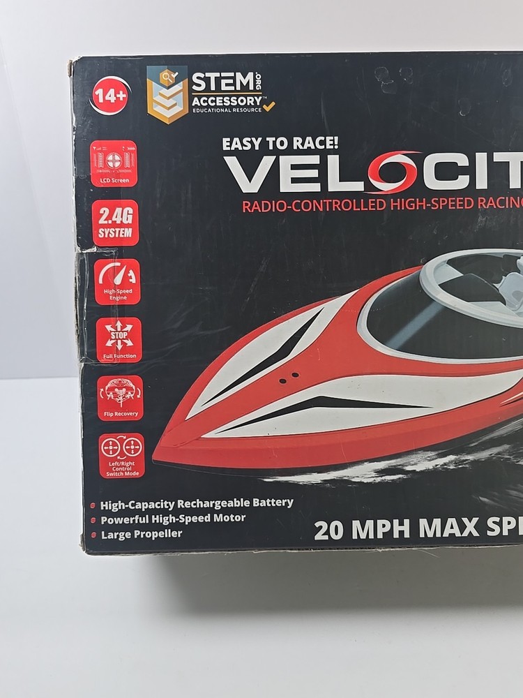 Force1 Radio Control Full Function Speed Boat for Pools Lakes 20mph Racing