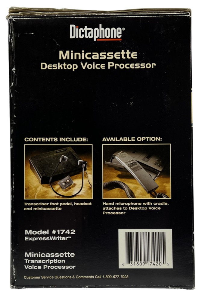 Dictaphone 1740 Minicassette Desktop Voice Processor W/ Extras (Open Box)