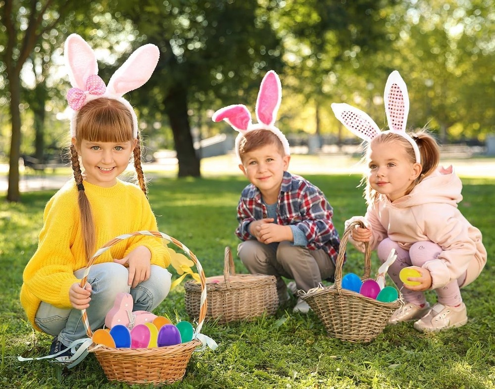 12-Pack Colorful Fillable Easter Eggs - Hinge Design for Creative Surprises