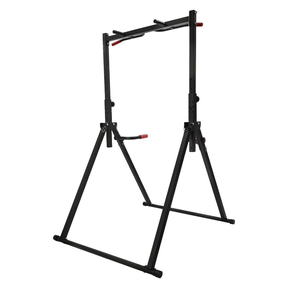 Used Adjustable Power Tower Dip Station Pull Up Bar Multifunc Triangular Struct