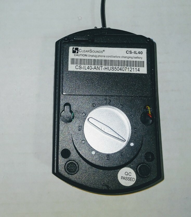 Clear Sounds Portable Phone Telephone Amplifier Adjustable Model CS-IL40.