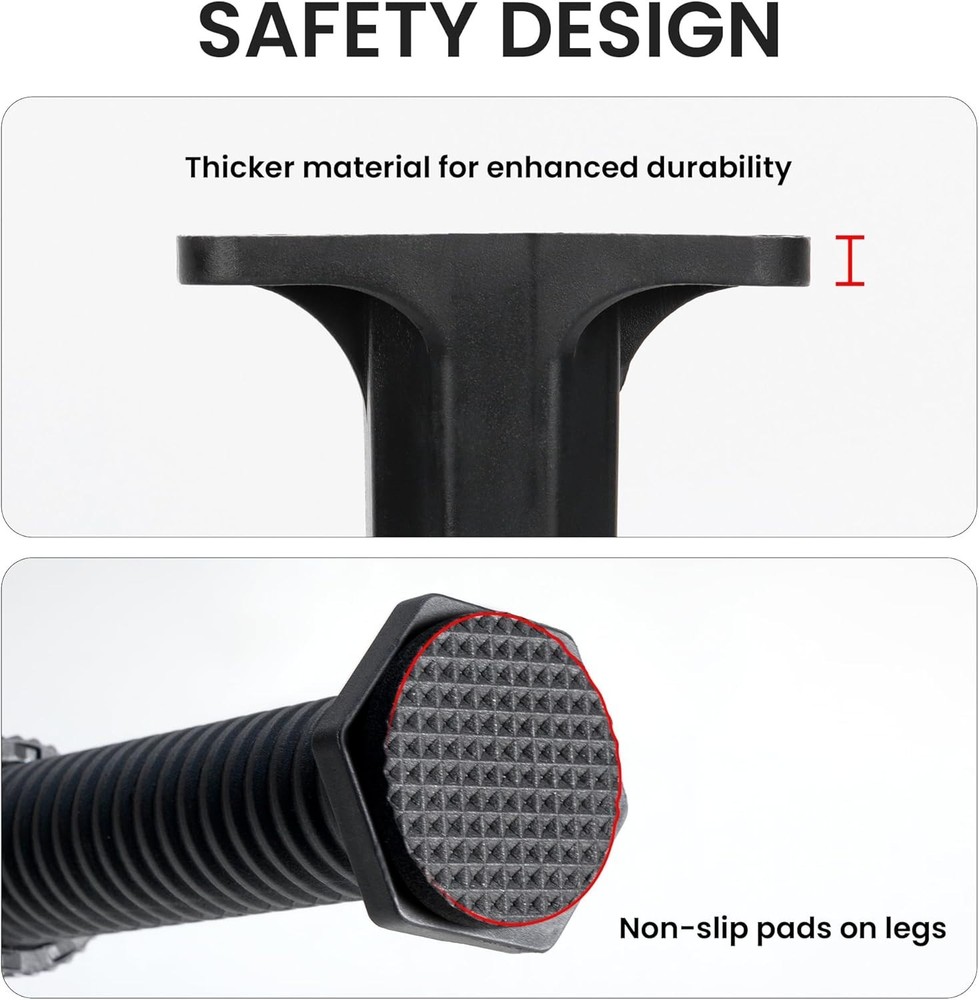 8 PCS Adjustable Bed Frame Support Legs, Heavy Duty Replacement Bed Legs Kit ...