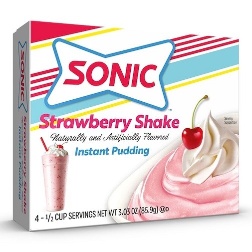 Sonic Instant Pudding & Pie Filling Strawberry Shake