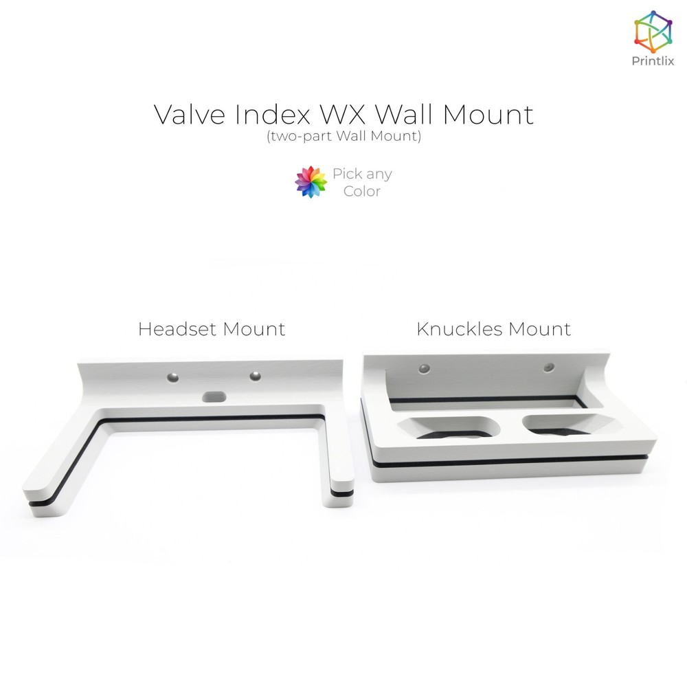 Valve Index WX Wall Mount for Index Controllers and Headset - PLA