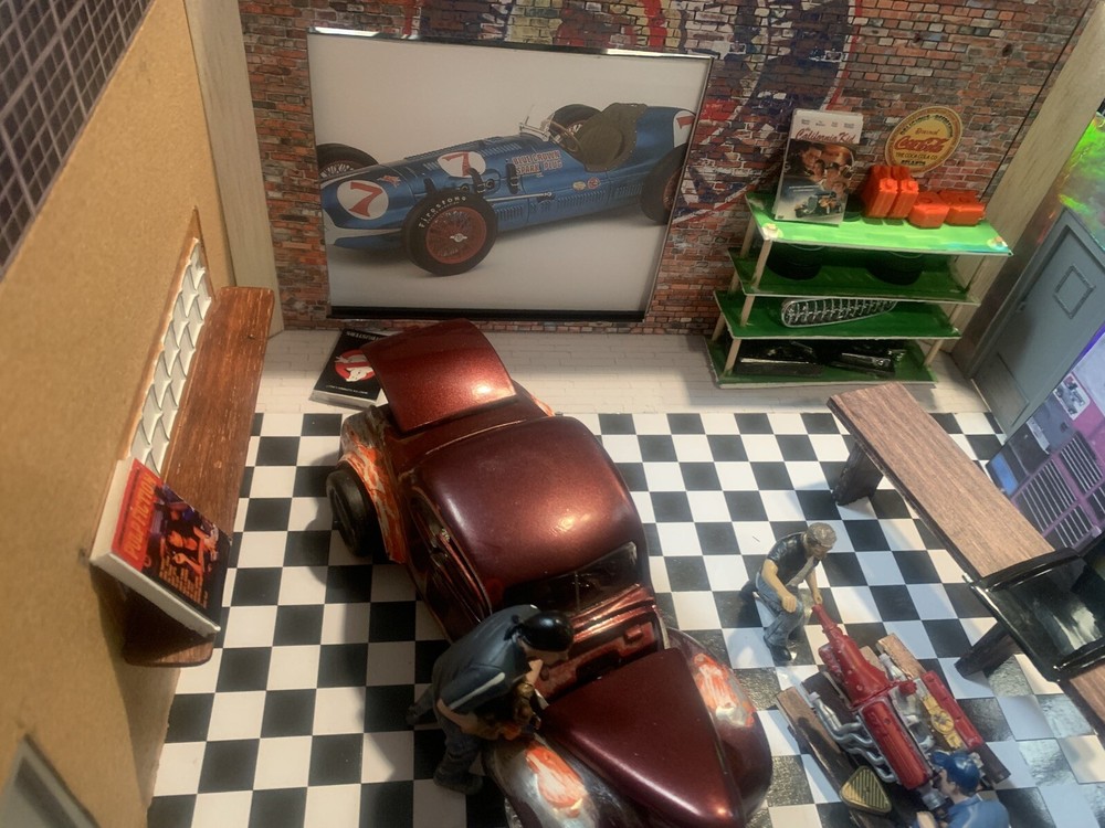 Built from Scratch “Handmade” 1/24 Scale Diorama Art Piece – “Needs More Work”