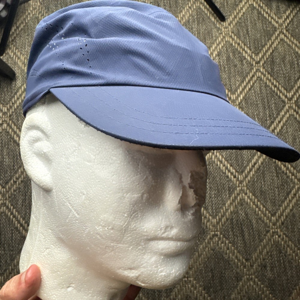 Athleta 5 Panel Ultra Light Run Cap Navy One Size Adjustable Breathable Blank