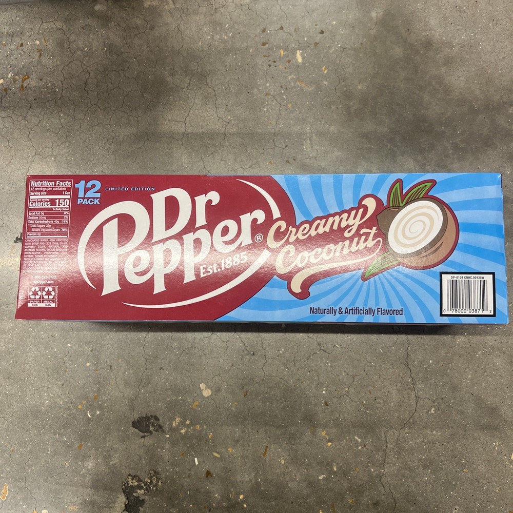 dr pepper creamy coconut 12 pack Limited Edition