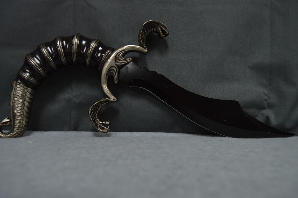 Double Snake Head Scorpion Tail Decorative Dagger