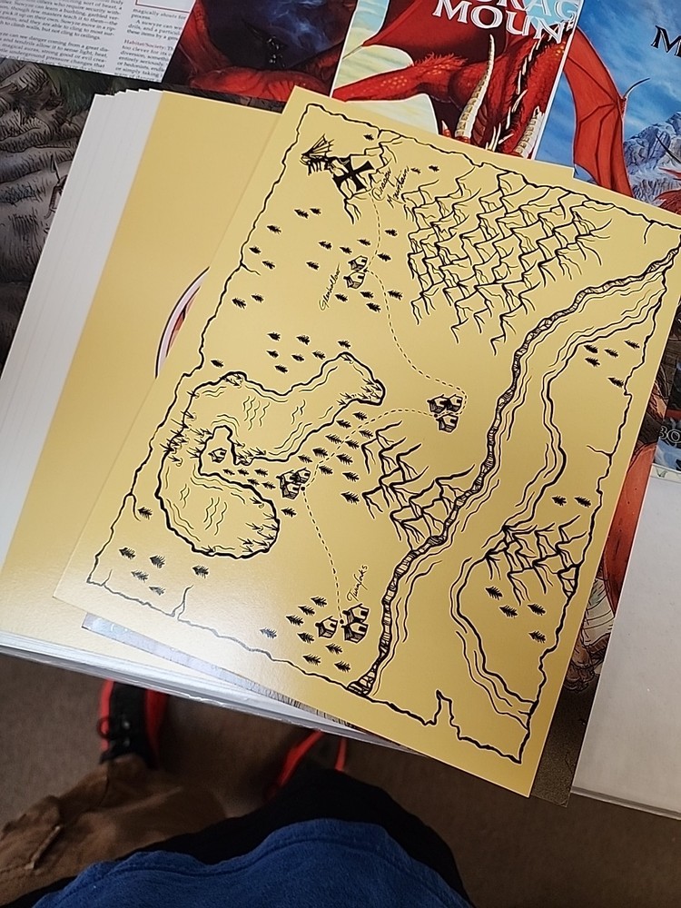 1993 TSR Advanced D&D Dragon Mountain Complete Beautiful