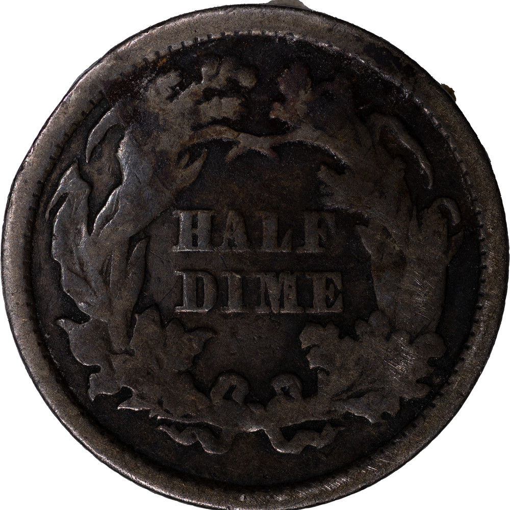 1872 5c Seated Liberty Half Dime ~ Good