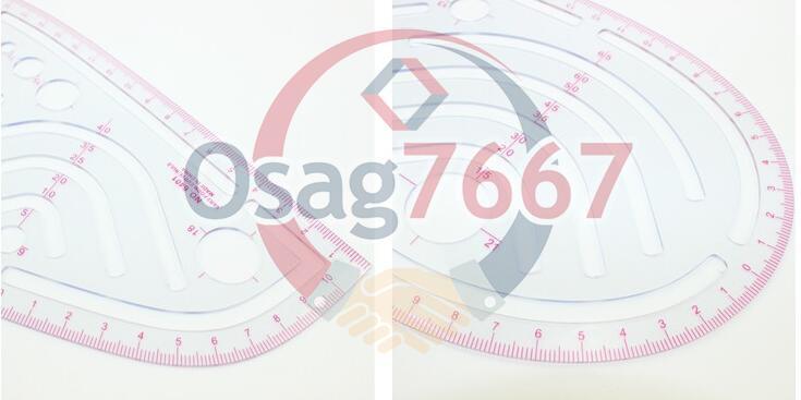 ONE Styling Design Ruler Hip Curve Built-in Scale Straight Ruler