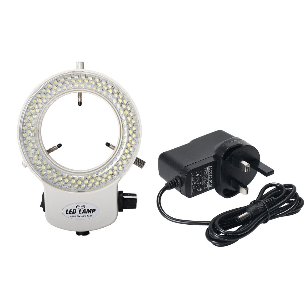 144 LED Adjustable Durable Ring Light Lamp Illuminator for Stereo Microscope