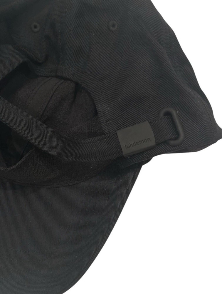 Lululemon Black Baseball Cap S/M Adjustable Cotton Twill Athletic Hat