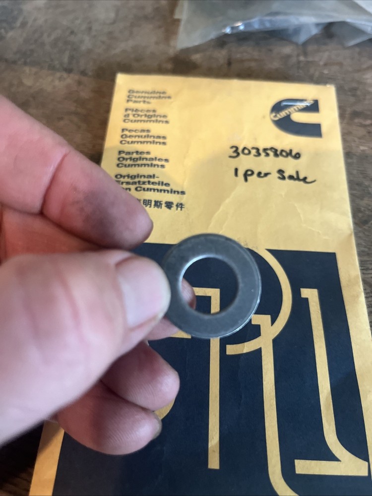 NOS CUMMINS OEM WASHER,PLAIN 3035806