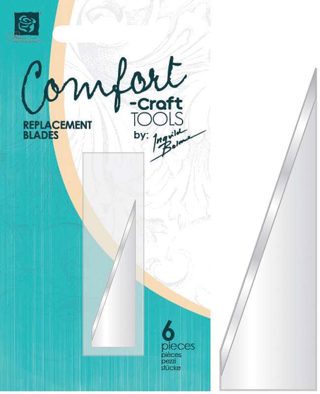 Comfort Craft Craft Knife Pointed Tip Blades 6/Pkg For 890964