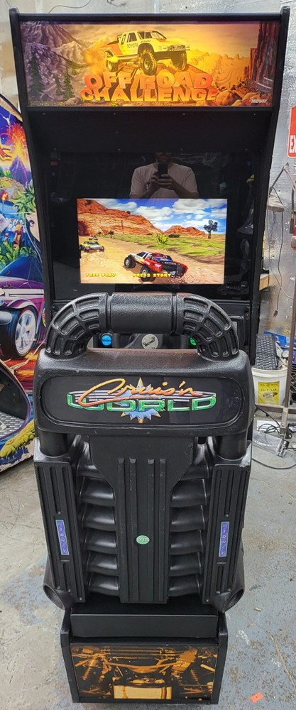 Off Road Challange Sit Down Arcade Driving Racing Video Game Machine Cruisn -LCD
