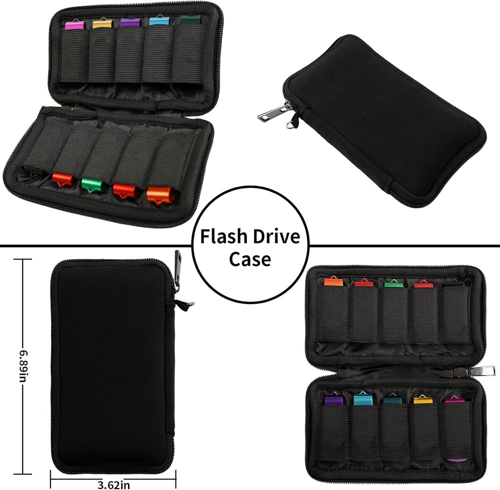 Flash Drive Case USB Storage Case USB Holder Storage Bag for USB Flash Drive US.