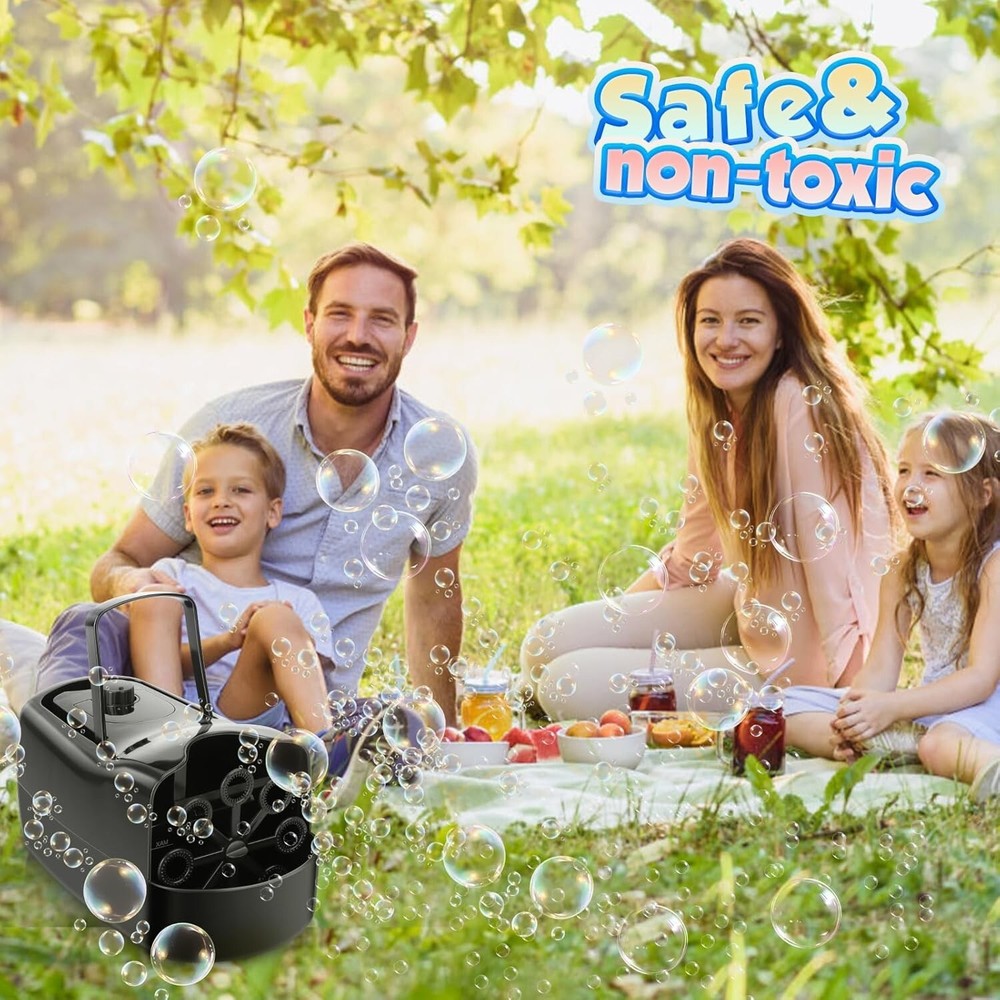 "Bubble Machine – 3 Size Bubbles, 2 Speeds Bubbles Per Minute,... "