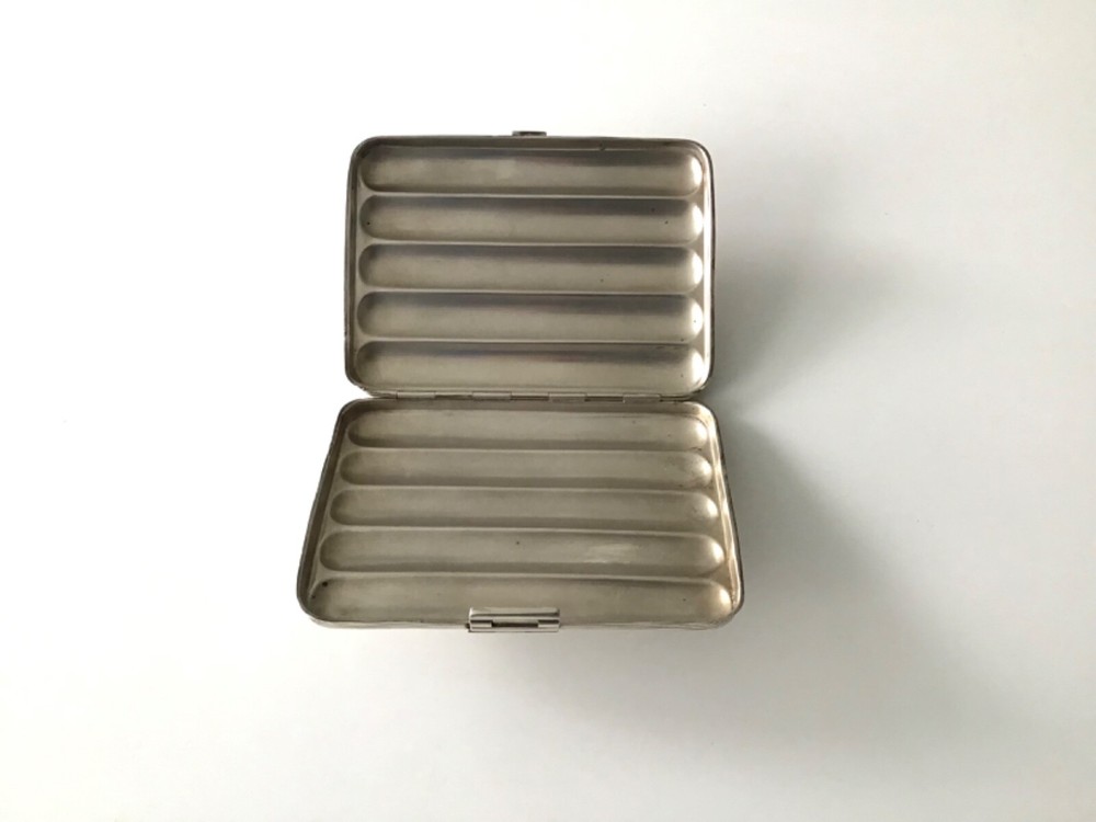 Antique Germany German Solid 835 silver cigar box