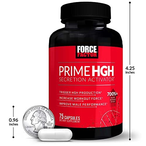Force Factor Prime HGH Secretion 75 Count (Pack of 2), Red (Packaging)