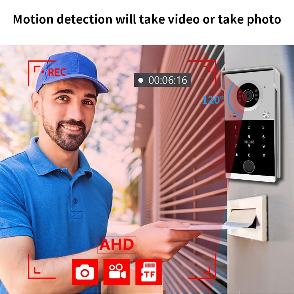 Smart Video Door Phone System Support Remote Unlock,Night Vision