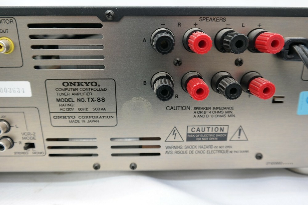 Onkyo Integra TX-88 Computer Controlled Tuner Amplifier T5