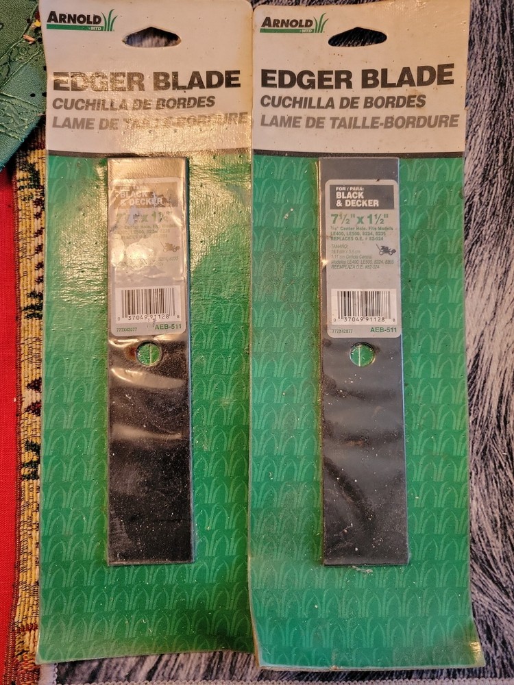 2- ARNOLD EDGER BLADE 744-1177 BLACK & DECKER #8224 NEW