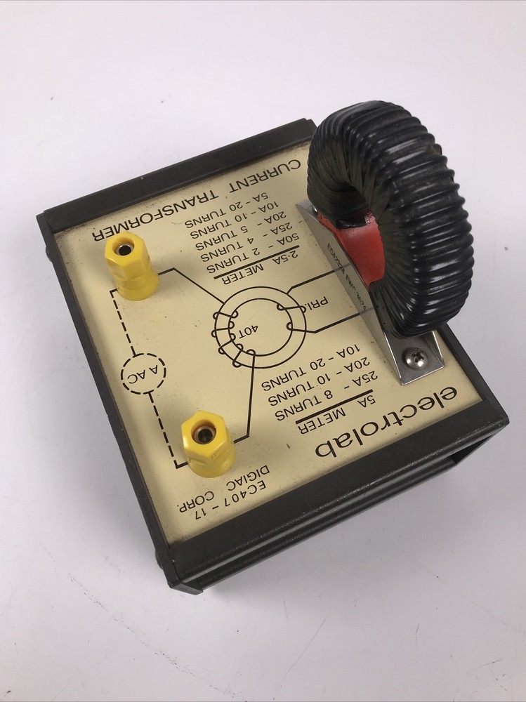 Electrolab Current Transformer Device Lab Testing EC407-17 5A Meter 2.5A Amp