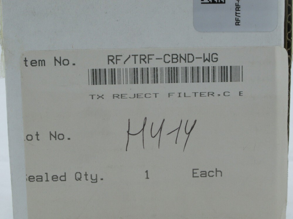 Microwave Filter Company 17126 C-Band Transmit Reject Filter Waveguide