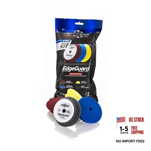 - EdgeGuard Foam Buffing Kit - Multicolor - 3" (4 Pack) Multicolor Buffing Kit