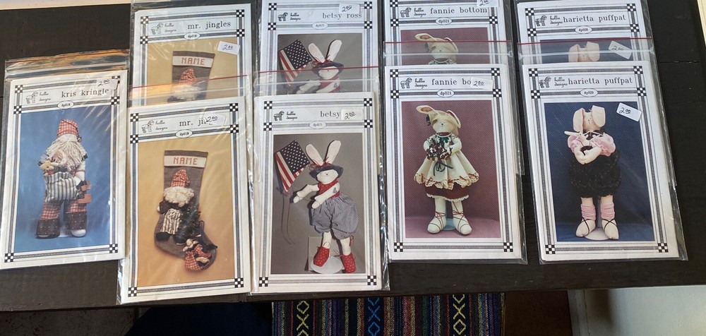 hollie designs pattern lot Of 9 Patterns