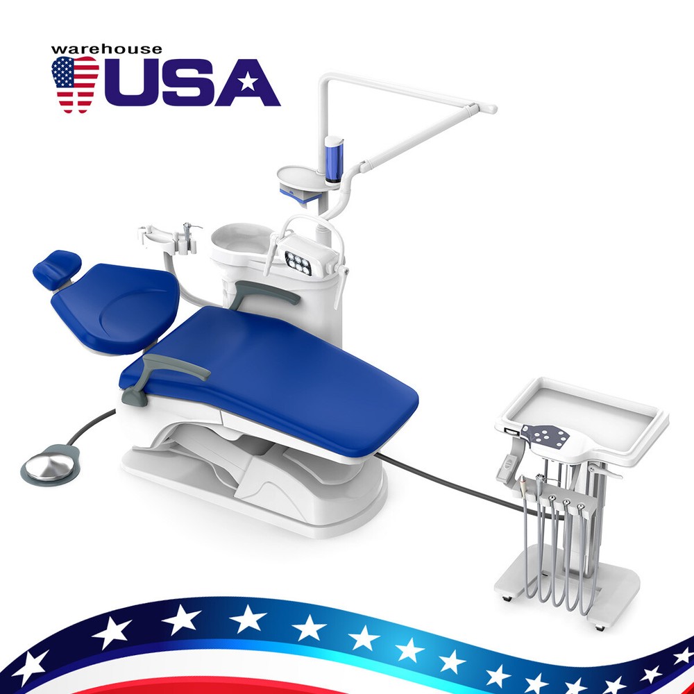 FDA Dental Unit Chair DC Motor Controlled/ Protable Delivery Unit 4H Compressor