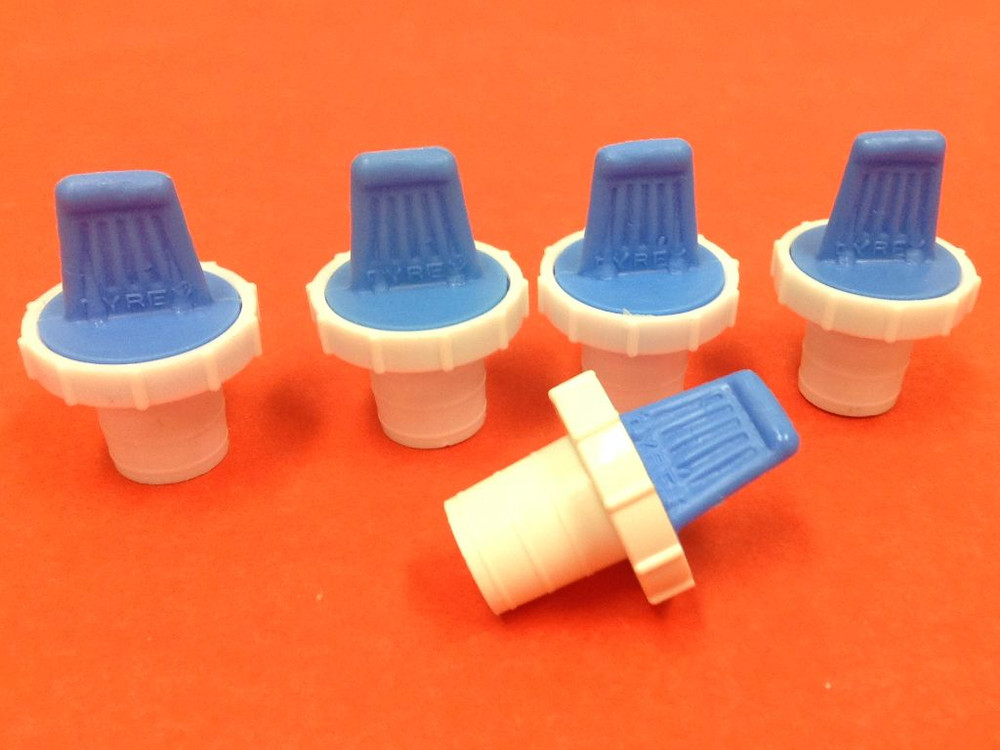 Pyrex - Plastic Size #16, Stoppers - Lot of Five (5) - UNUSED
