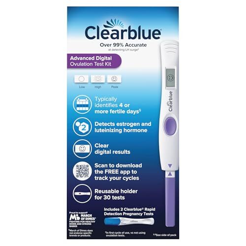 Clearblue Advanced Digital Ovulation Test Kit with Pregnancy Tests 32 Count