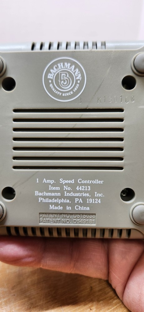 Bachmann Speed Controller #44213 W/Track Connection No Power Cord Untested