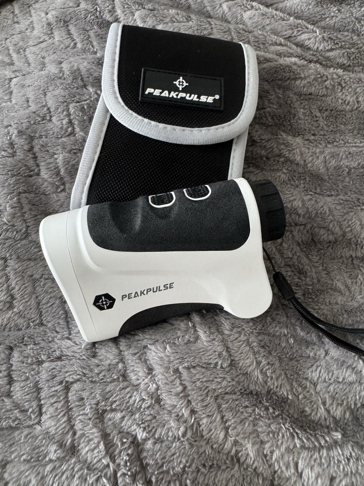 PEAKPULSE Golf Rangefinder White Black Plastic with Carrying Case for Golf