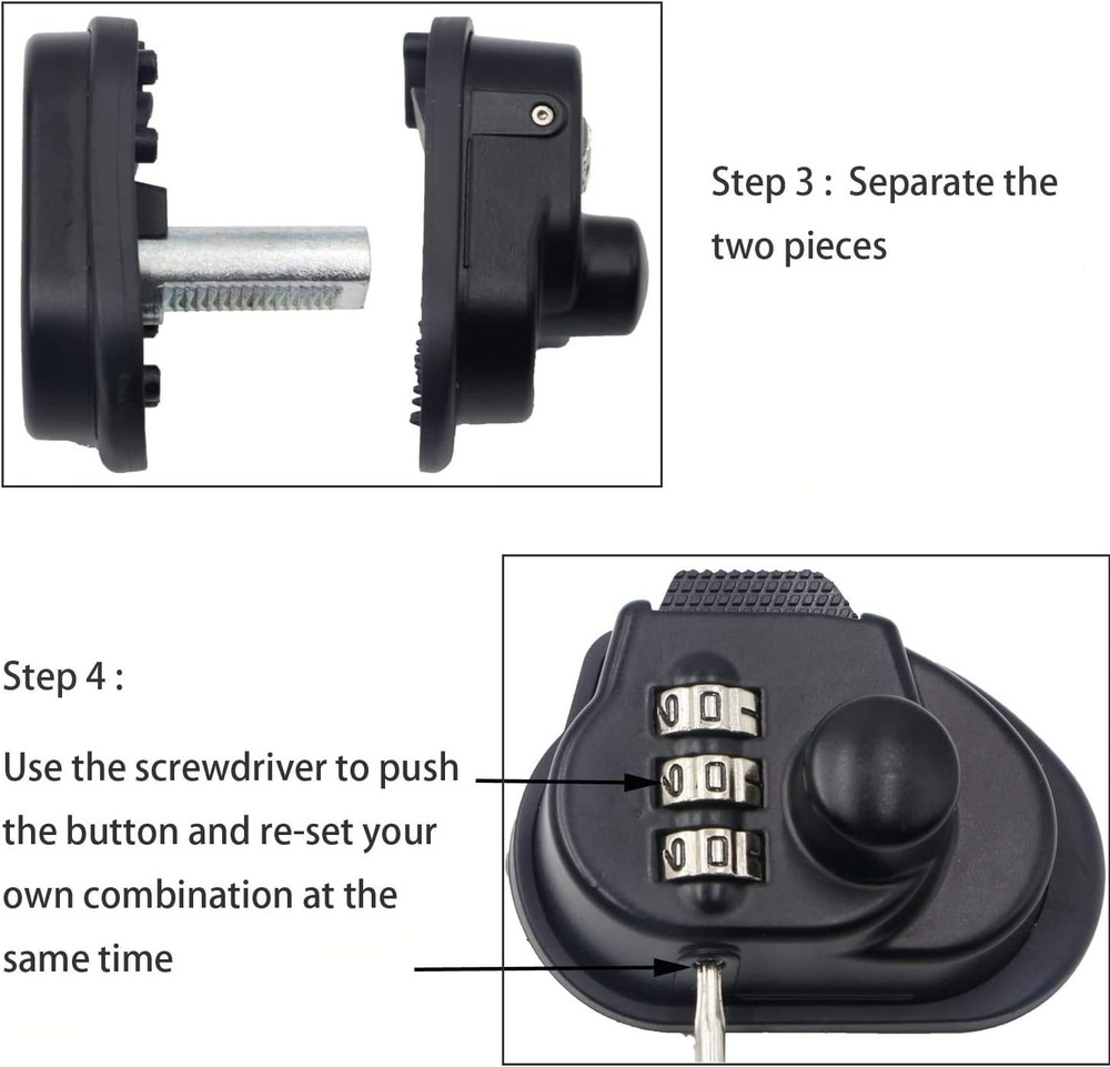 Secure Your Firearms: 3-Digit Combination Gun Trigger Lock with Custom Code