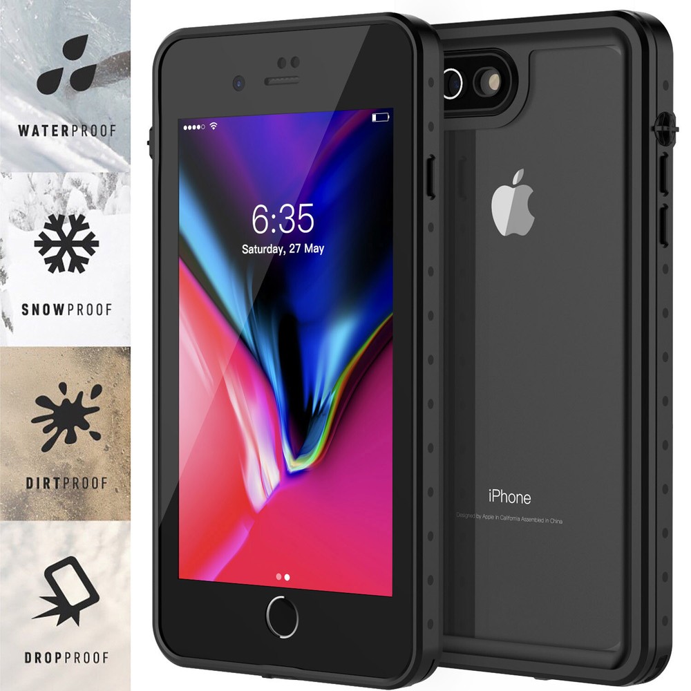 For Apple iPhone 7 / 8 Plus Waterproof Case Shockproof Built-in Screen Protector
