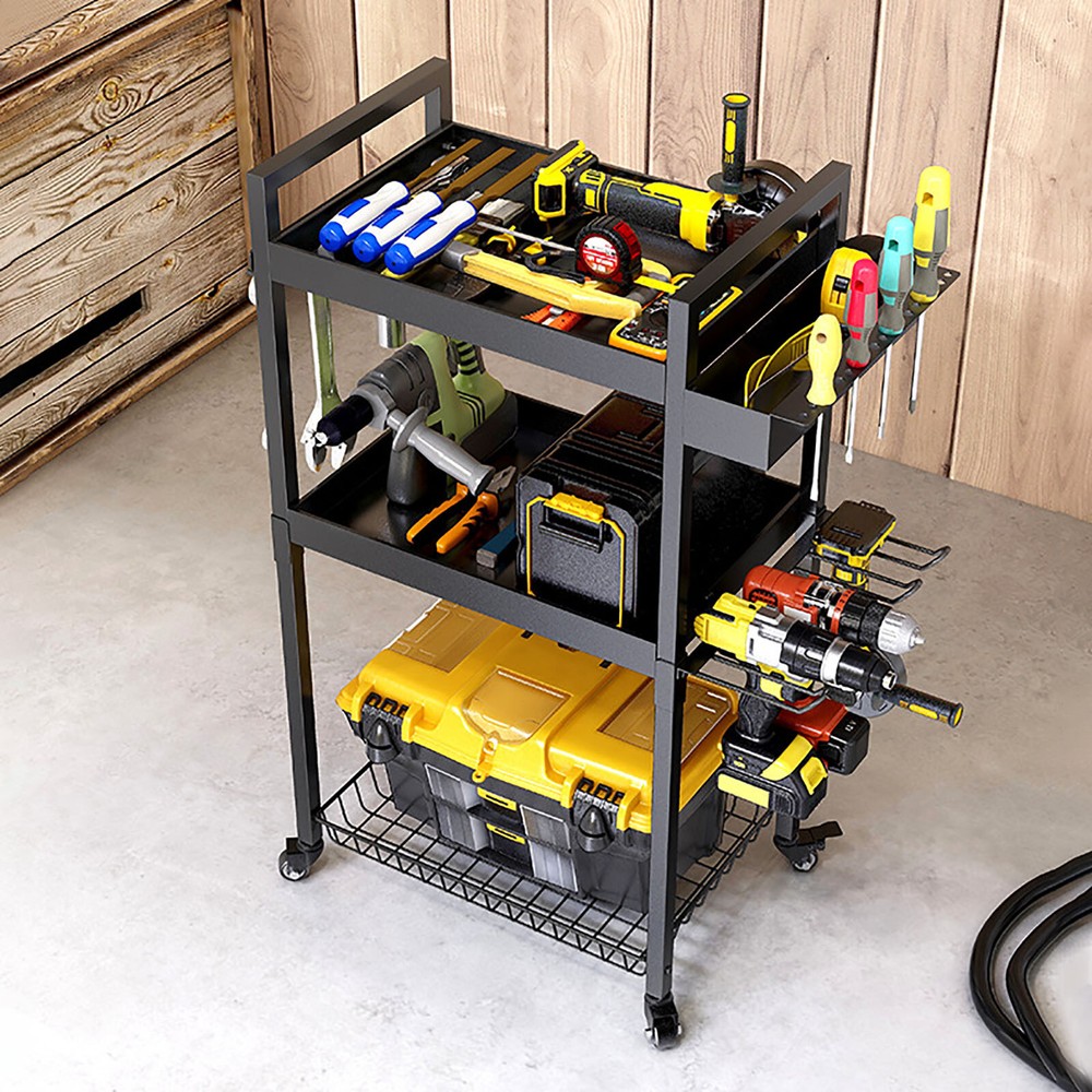 Power Tool Organizer Tool Organizer with Wheels Power Tool Storage Cart